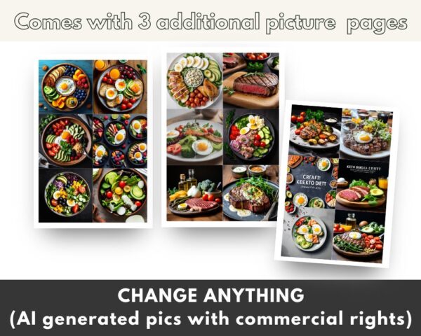 60 High Protein Snack Ideas Recipe Book with Master Resell Rights | Canva Template for 60 Low Carb Snack ideas MRR PLR Done-For-You DFY - Image 3