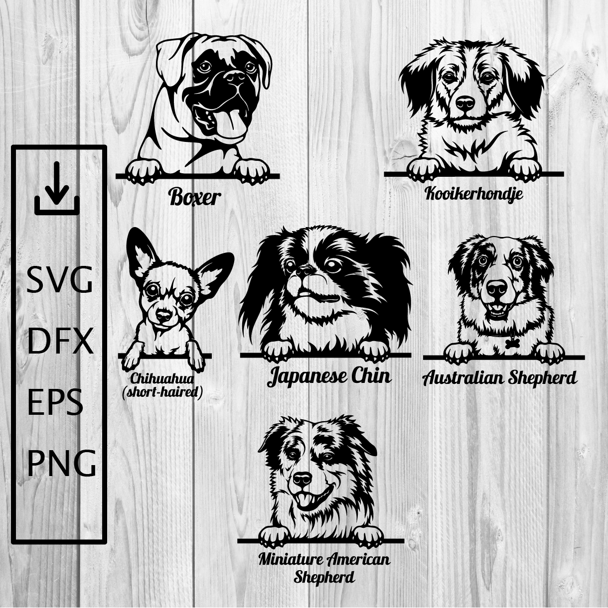 PEEKING DOG SVG, Peeking Dog Clipart, Peeking Dog Svg Files For Cricut, Peeking Dog Silhouette Svg - Image 2